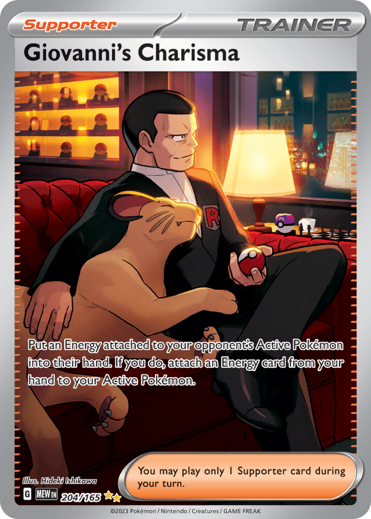 151 Set Giovanni's Charisma #204/165