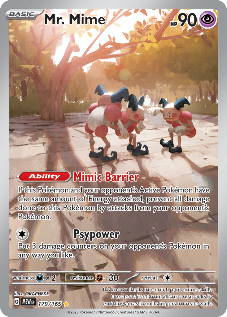 151 Set Mr. Mime #179/165