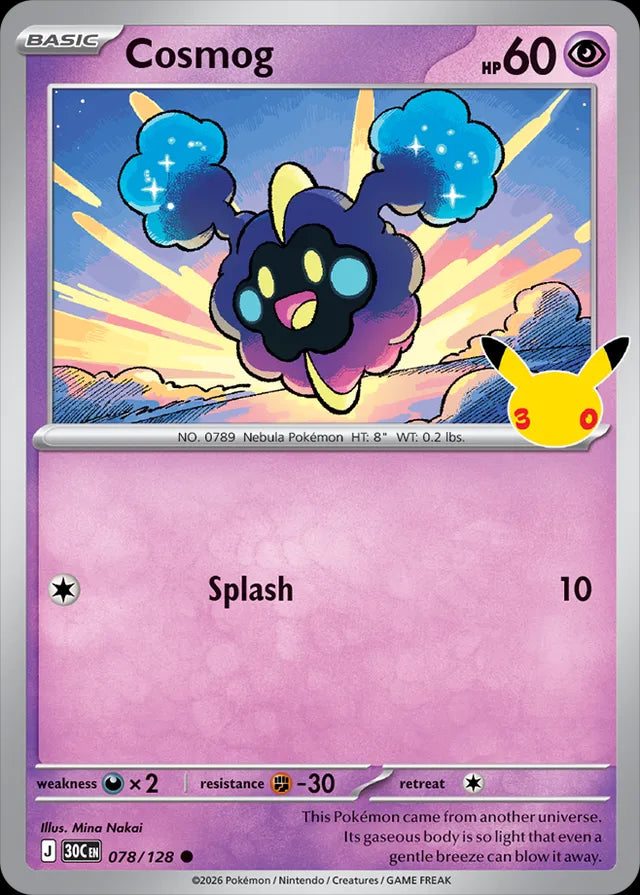 30th Celebration Cosmog #078/128