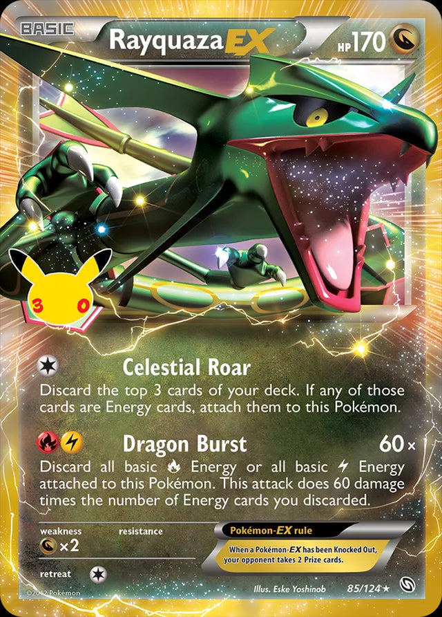 30th Celebration Rayquaza-EX #85/124