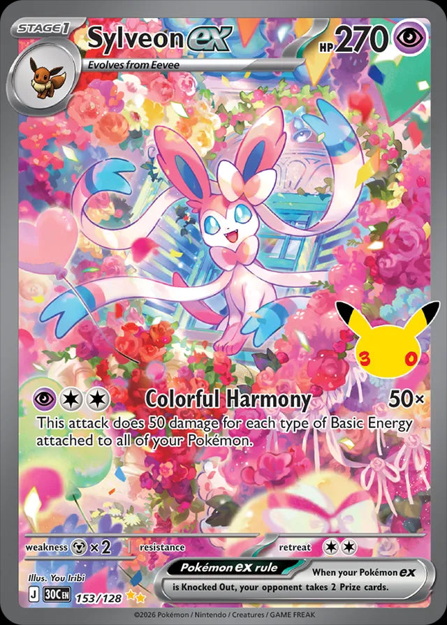 30th Celebration Sylveon ex #153/128