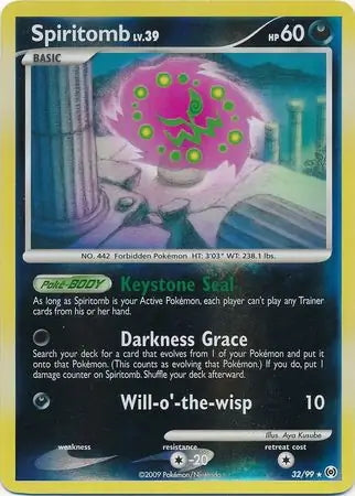 Arceus Set Spiritomb #32/99 reverse holo