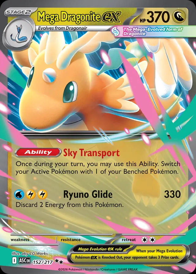 Ascended Heroes Mega Dragonite ex #152/217
