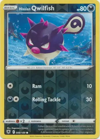 Astral Radiance Hisuian Qwilfish #88/189 reverse holo