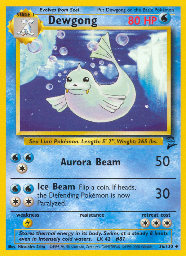 Base Set 2 Dewgong #36/130