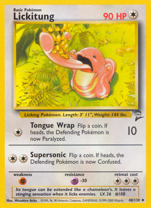 Base Set 2 Lickitung #48/130
