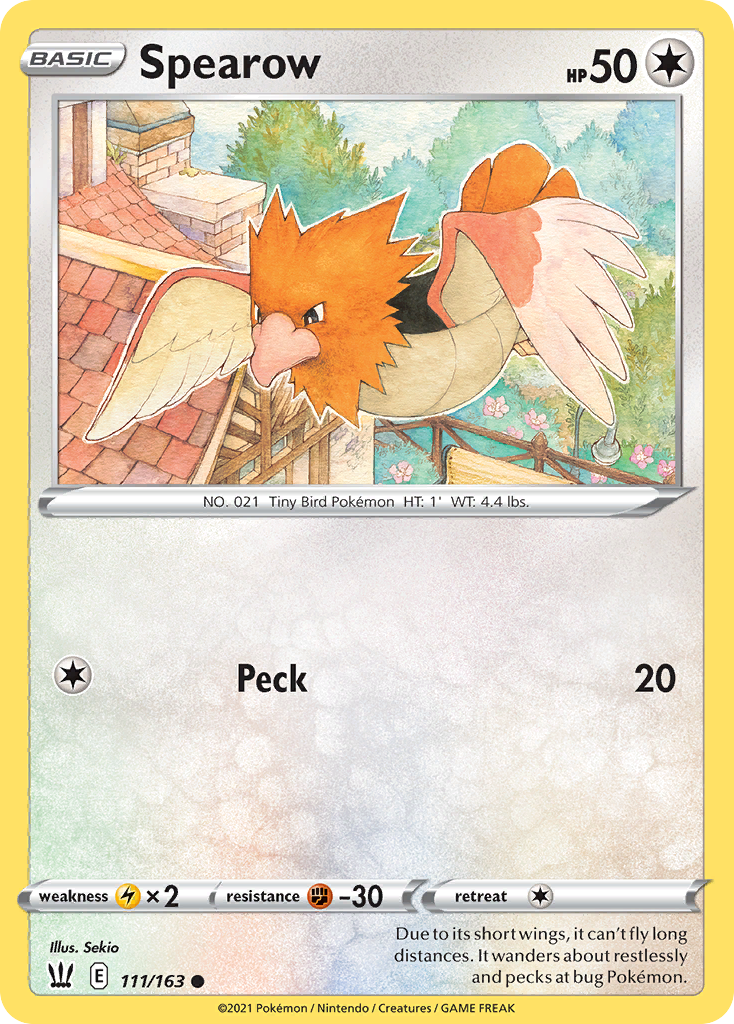 Battle Styles Spearow #111/163
