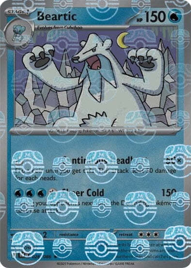 Black Bolt Beartic #26/86 Masterball Holo