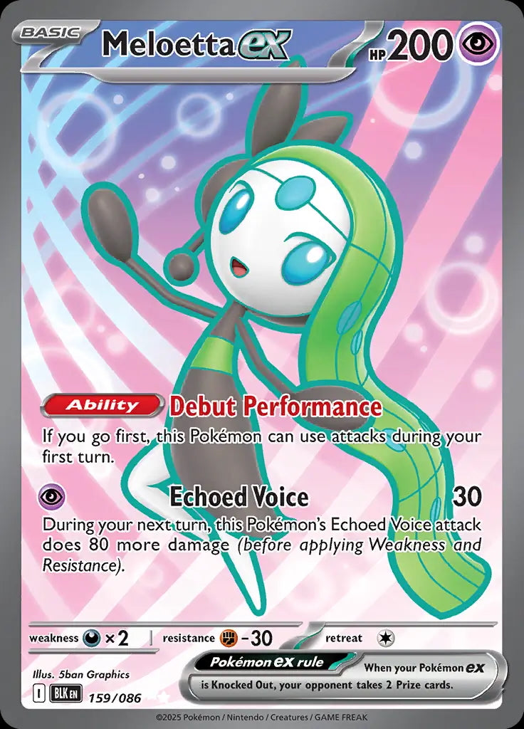 Black Bolt Meloetta ex #159/86