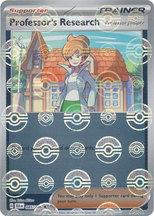 Black Bolt Professor’s Research #85/86 Pokeball Holo