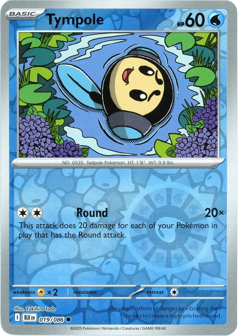 Black Bolt Tympole #19/86 reverse holo