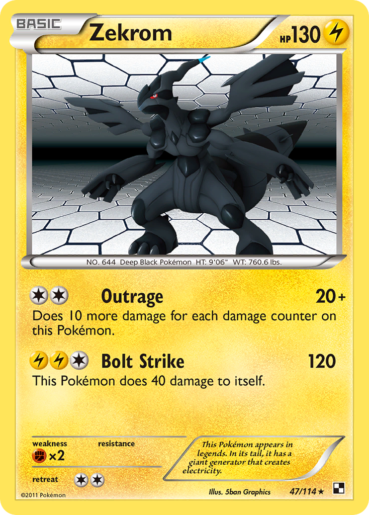 Black & White Zekrom #47/114
