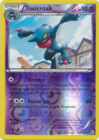 Boundaries Crossed Toxicroak #66/149 reverse holo