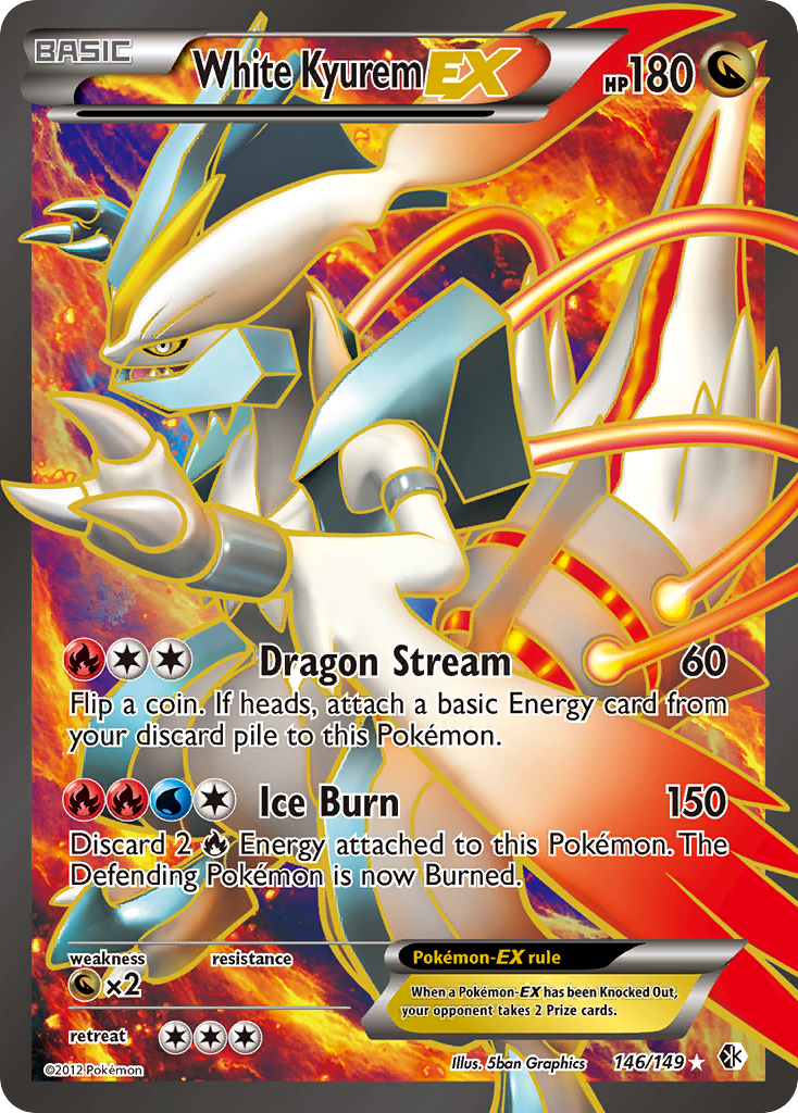 Boundaries Crossed White Kyurem EX #146/149