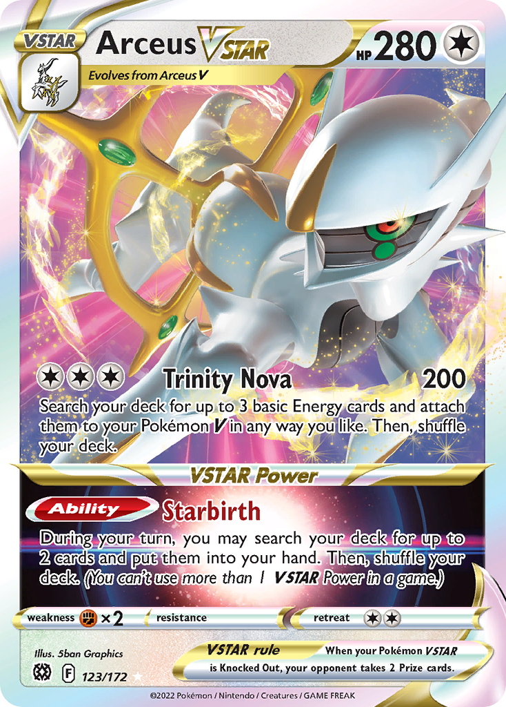 Brilliant Stars Arceus VSTAR #123/172