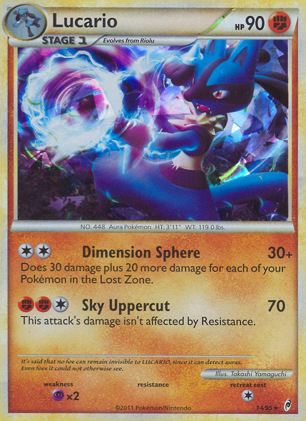 Call of Legends Holo Lucario #14/95 Cracked Ice Holo