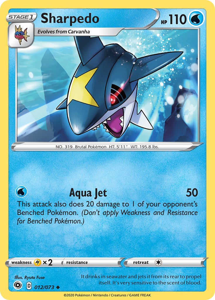 Champion’s Path Sharpedo #12/73