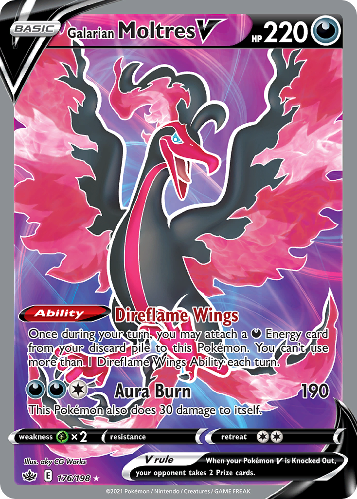 Chilling Reign Galarian Moltres V #176/198