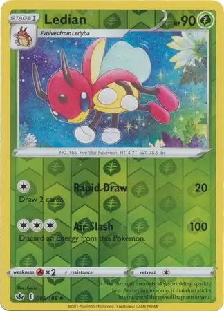 Chilling Reign Ledian #5/198 reverse holo