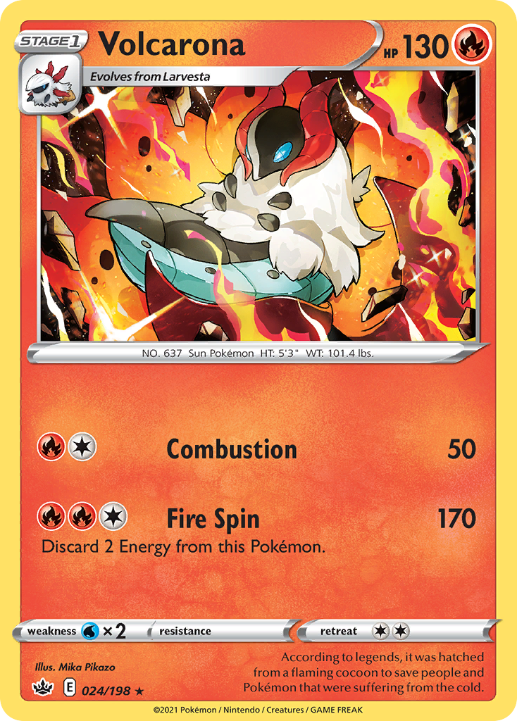 Chilling Reign Volcarona #24/198