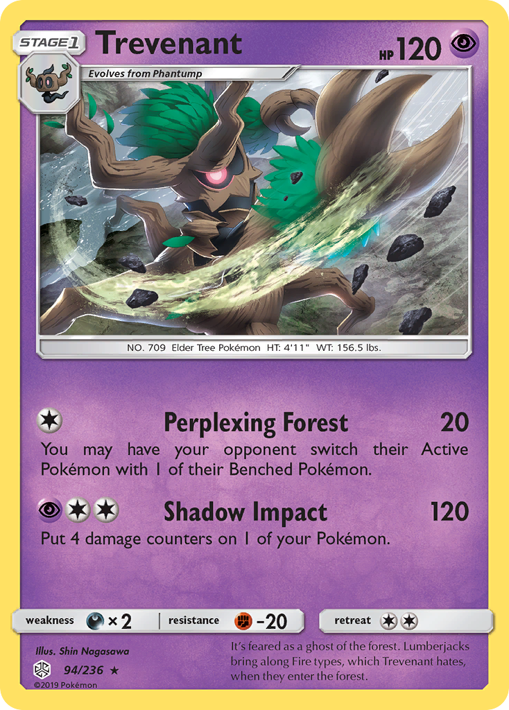 Cosmic Eclipse Trevenant #94/236