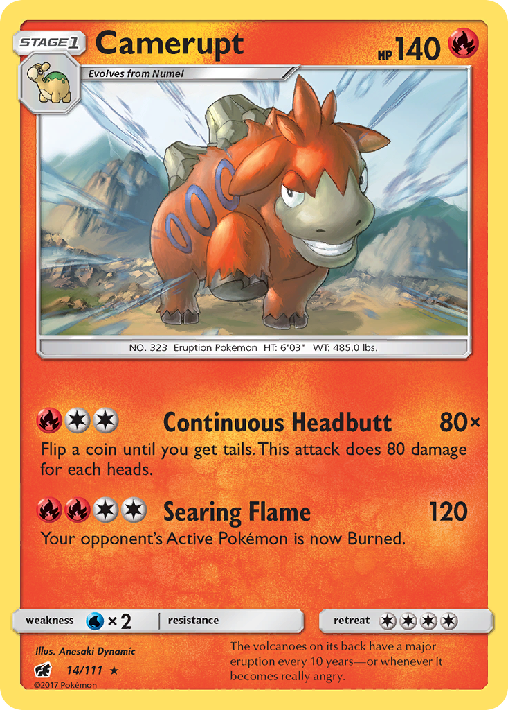 Crimson Invasion Camerupt #14/111