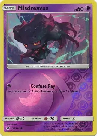 Crimson Invasion Misdreavus #39/111 reverse holo