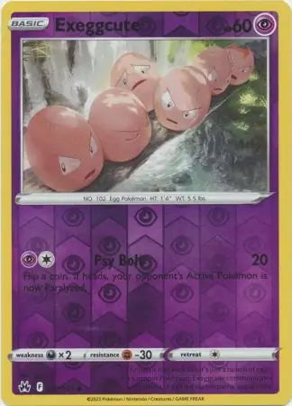 Crown Zenith Exeggcute #57/159 reverse holo
