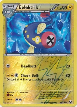 Dark Explorers Eelektrik #46/108 reverse holo