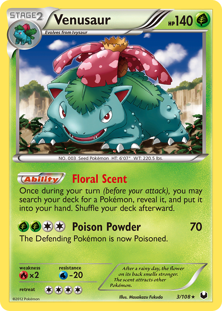 Dark Explorers Holo Venusaur #3/108