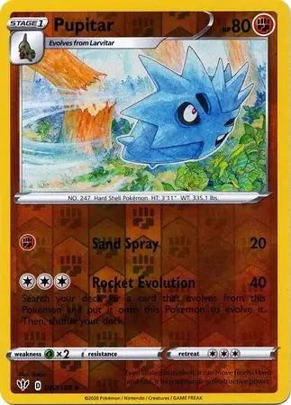 Darkness Ablaze Pupitar #87/189 reverse holo