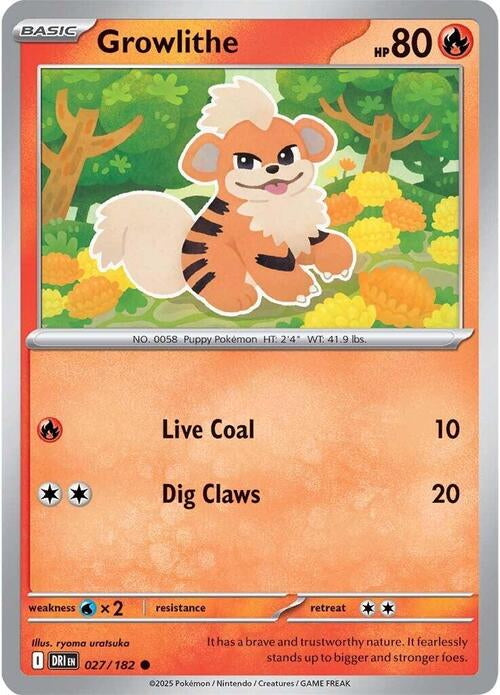 Destined Rivals Growlithe #27/182