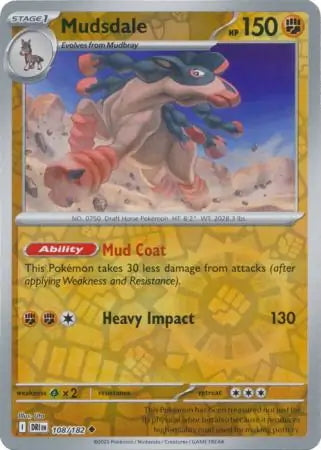 Destined Rivals Mudsdale #108/182 reverse holo