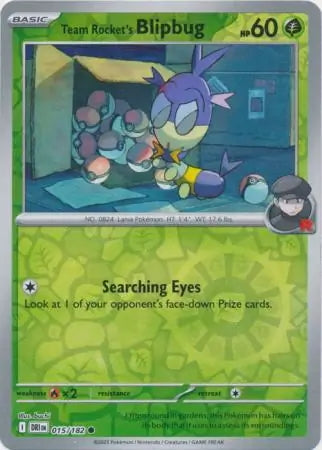 Destined Rivals Team Rocket's Blipbug #15/182 reverse holo
