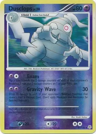 Diamond & Pearl Dusclops #47/130 reverse holo