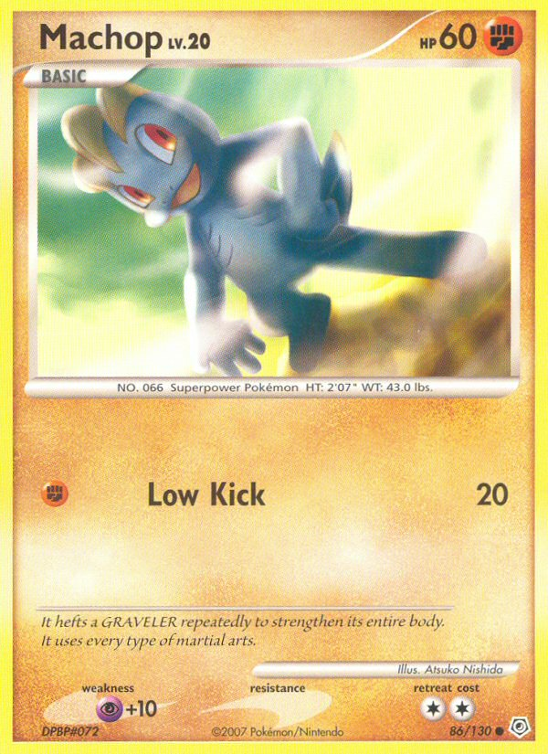 Diamond & Pearl Machop #86/130