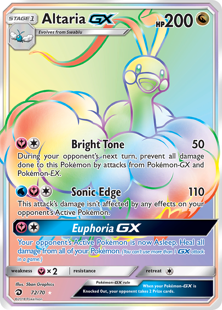 Dragon Majesty Altaria GX #72/70