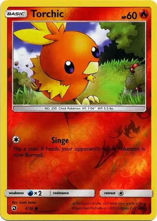 Dragon Majesty Torchic #4/70 reverse holo