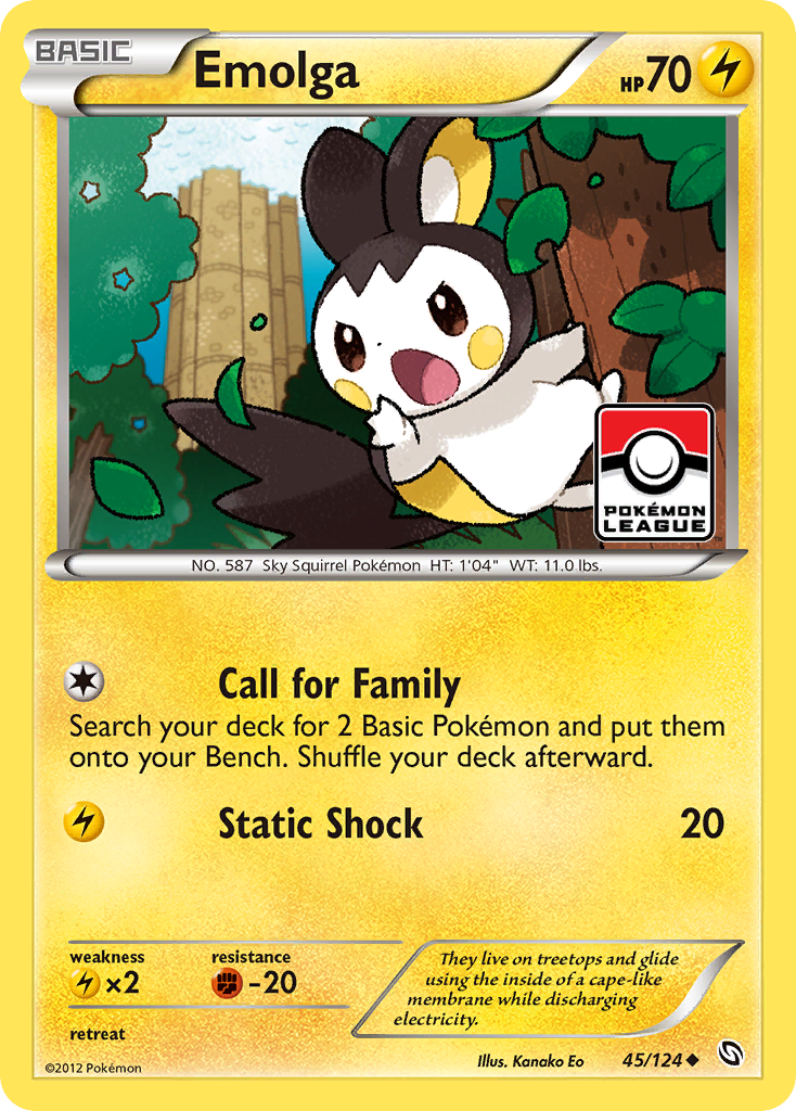 Dragons Exalted Emolga #45 League Promo