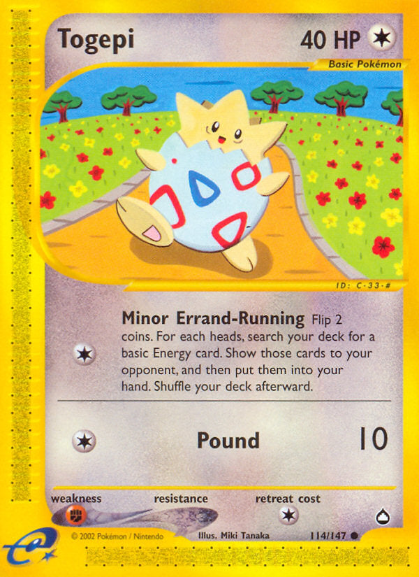 E-Series Aquapolis Togepi #114/147