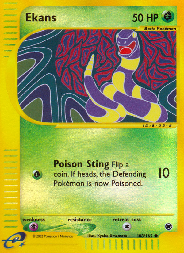 E-Series Expedition Ekans #108/165 reverse holo