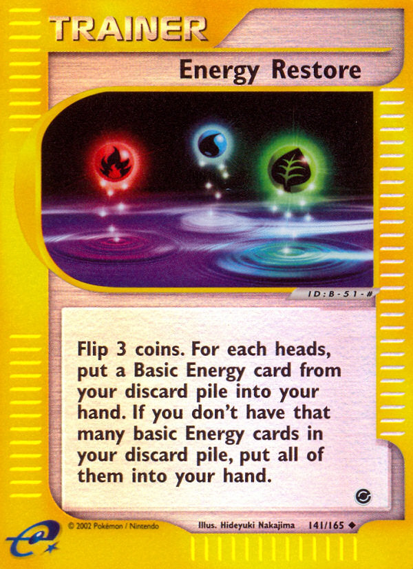 E-Series Expedition Energy Restore #141/165 reverse holo