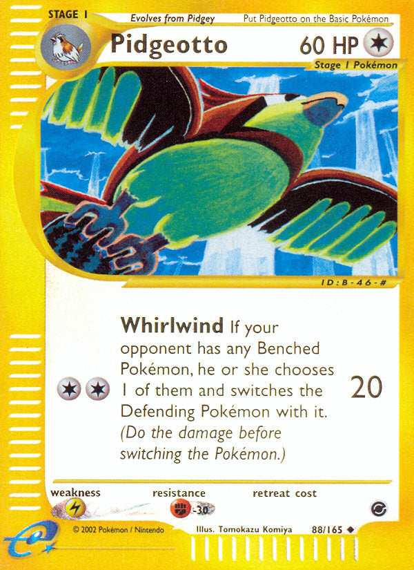 E-Series Expedition Pidgeotto #88/165 reverse holo