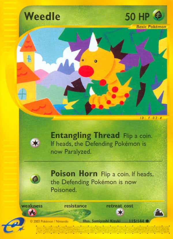 E-Series Skyridge Weedle #115/144