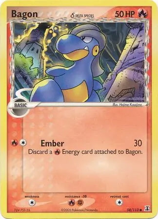 EX Delta Species Bagon #58/113 reverse holo