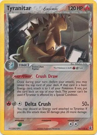 EX Delta Species Tyranitar #16/113 reverse holo