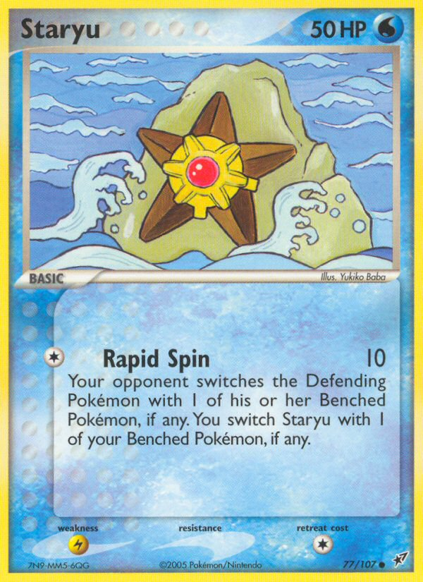 EX Deoxys Staryu #77/107