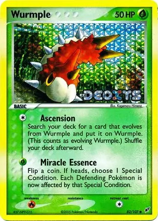EX Deoxys Wurmple #82/107 reverse holo
