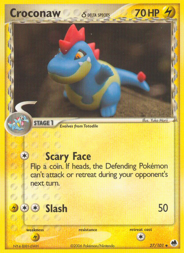 EX Dragon Frontiers Croconaw #27/101