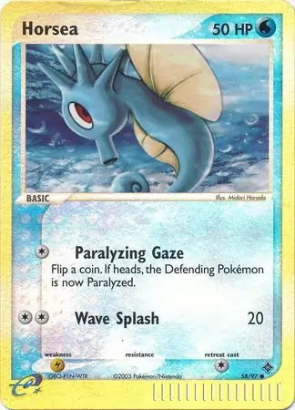 EX Dragon Horsea #58/97 reverse holo
